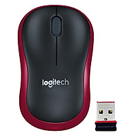 Chuột không dây Logitech M185 - đầu thu USB 2.4Ghz, pin 1 năm, 1000 DPI, thiết kế thuận cả 2 tay, phù hợp PC/ Laptop - Hãng chính hãng