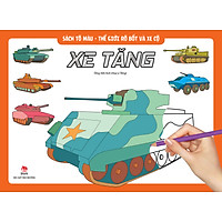 Sách Tô Màu – Thế Giới Rô Bốt Và Xe Cộ: Rô Bốt Xe Tăng