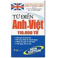 Từ Điển Anh – Việt 110.000 Từ (Văn Lang)