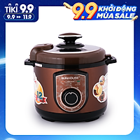 Nồi Áp Suất Điện Đa Năng Sunhouse SH1550 (5L) - Nâu - Hàng chính hãng