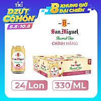Thùng 24 Lon Bia SAN MIGUEL Trái Cây Vị Vải 330 ml