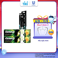 Combo 2 KĐR Closeup dâu quất và thảo dược 180g + 1 Bàn chải Closeup Precision (màu ngẫu nhiên)