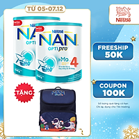Combo 2 lon sữa bột Nestlé NAN OPTIPRO 4 HMO lon 900g + Tặng Balo vũ trụ
