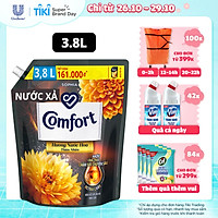 Nước Xả Làm Mềm Vải 3.8L Comfort Chăm Sóc Chuyên Sâu Giữ Màu & Bền Vải hương Sophia Đậm Đặc Một Lần Xả