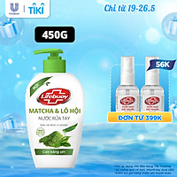 Nước Rửa Tay Lifebuoy Cân Bằng Độ Ph Bảo Vệ Khỏi Vi Khuẩn Và Dưỡng Ẩm Matcha & Lô Hội Chiết Xuất Từ Thiên Nhiên 450G