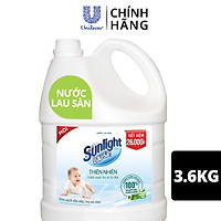 Chai Nước Lau Sàn 3.6 KG Sunlight Sạch Dịu Nhẹ - Mẹ An Tâm Chiết Xuất Tre & Lô Hội Thành Phần Làm Sạch 100% Nguồn Gốc Thiên Nhiên
