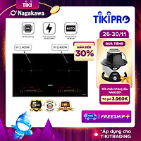 Bếp Đôi Điện Từ Inverter Nagakawa NAG1214M - Hàng Chính Hãng