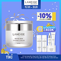 Kem Dưỡng Trắng Cấp Ẩm Laneige White Dew Sherbet Cream 50ml