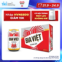 Thùng 24 Lon Bia Việt (330ml/lon)