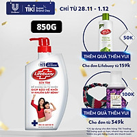 Sữa tắm 850g Lifebuoy Sạch khuẩn Bảo vệ khỏi 99.9% vi khuẩn gây bệnh tốt nhất Bảo vệ vượt trội 10 Mạnh mẽ với thành phần chứa ion Bạc+ hỗ trợ cùng đề kháng da tự nhiên