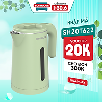 Ấm Đun Siêu Tốc Inox 2 Lớp Sunhouse SHD1353 (1.8 Lít) - Hàng Chính Hãng
