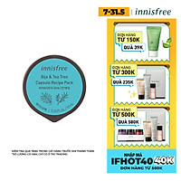 Mặt Nạ Rửa Dạng Hủ Từ Bija & Cây Trà Innisfree Capsule Recipe Pack Bija & Tea Tree (10ml) - 131170953