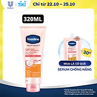 Serum Chống Nắng Cơ Thể 320Ml Vaseline Dưỡng Ẩm Sáng Da Chống Nắng Spf50+Pa++++ Sun + Pollution Protection Bảo Vệ Da Suốt 8H Với Spf50+Pa++++ Da Sáng Rạng Rỡ Với Tinh Chất Niacinamide Kết Hợp Với Vitamin C & E