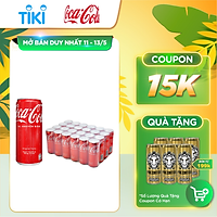 Thùng 24 Lon Nước Giải Khát Coca-Cola vị Nguyên Bản Original 320mlx24