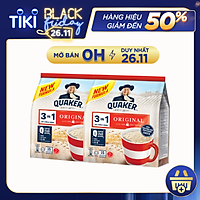 Combo 2 Thức Uống Yến Mạch Quaker 3in1 Vị Truyền Thống 420g
