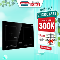Bếp Âm Đôi Từ - Hồng Ngoaị Sunhouse Mama MMB9100VN (73 cm) - Hàng Chính Hãng