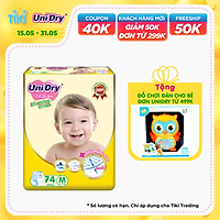 Tã Quần Siêu Mỏng UniDry Ultrathin Gói Cực Đại Size M74 (74 miếng)
