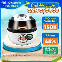 Nồi Chiên Không Dầu Điện Tử Xoay 360 Độ Nagakawa NAG3303 (9.0 Lít) - Hàng chính hãng
