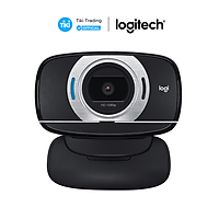 Webcam Logitech C615 1080p HD 30 FPS - Xoay được 360o, tự động lấy nét và chỉnh sáng, mic giảm tiếng ồn, tương thích PC/Laptop - Hàng chính hãng
