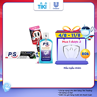 Combo Kem Đánh Răng P/S Than Hoạt Tính & Tre 230G + Bộ 2 Bàn Chải Đánh Răng Than Hoạt Tính + P/S Nước Súc Miệng Pro-Complete 500Ml