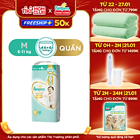 Tã/ Bỉm Quần PAMPERS Nội Địa Nhật Bản Size M(48 miếng, 6-11kg/ L(38 miếng, 9-14kg)/ XL(36 miếng, 12-22kg), Cao Cấp Thượng Hạng