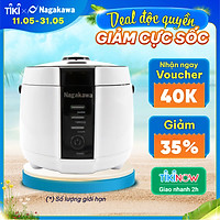 Nồi Cơm Điện Nắp Gài Nagakawa NAG0131 (1.2 Lít) - Hàng Chính Hãng