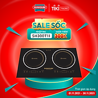 Bếp Đôi Hồng Ngoại Sunhouse SHB9102MT - Hàng chính hãng