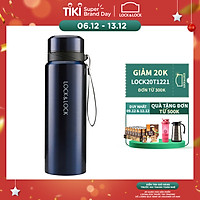 Bình Giữ Nhiệt Bằng Thép Không Gỉ Lock&Lock Vacuum Bottle LHC6180FU (800ML) - Xanh Đậm