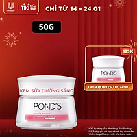 Kem Sữa Dưỡng Da 50G Pond'S Instabright Tone Up Milk Cream Chiết Xuất Protein Từ Sữa Nâng Tone Sáng Hồng Thay Thế Makeup