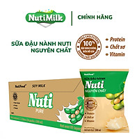 Thùng 36 Bịch Sữa Đậu Nành Nuti Nguyên Chất - Bịch 200ml