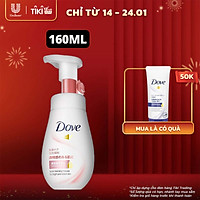 Sữa rửa mặt bọt mịn 160ml Dove sạch sâu mờ thâm Sáng Da Rạng Rỡ Serum tốt