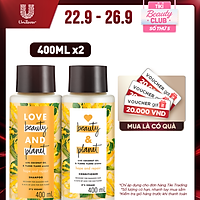 Combo Dầu Gội Xả LBP Dưỡng Tóc Chắc Khỏe Bồng Bềnh Với 100% Dừa Tươi Và Hoa Mimosa