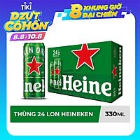 Thùng Bia Heineken 24 Lon Cao Sleek (330ml / Lon)