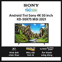Android Tivi Sony 4K 50 inch KD-50X75 New 2021