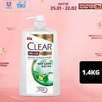 Dầu Gội 1.4kg Clear Sạch Gàu Mát Lạnh Bạc Hà 3X Sức Mạnh Đánh Bay Gàu, Ngứa, Vi Khuẩn