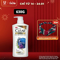 Dầu Gội đầu Clear Botanique 5 Tinh Dầu Cho Da Đầu Khô Với 3X Sức Mạnh Đánh Bay Gàu Nhờn Ngứa 630g