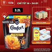 Nước xả vải làm mềm vải Comfort Chăm sóc Chuyên sâu Hương nước hoa thiên nhiên Sophia túi 3.2L