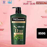 Dầu gội TRESEMME Salon Detox Dưỡng tóc chắc khỏe bóng mượt Gừng và Trà Xanh Giúp Detox tóc sạch sâu 850g