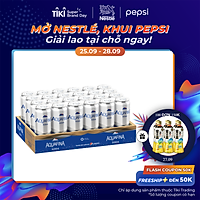 Thùng 24 Lon Nước Uống Có Gas Aquafina Soda (320ml/Lon)