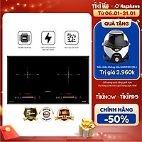 Bếp Đôi Điện Từ Inverter Nagakawa NAG1213M - Hàng Chính Hãng