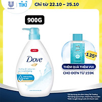 Sữa Tắm Dưỡng Thể 900G Dove Dưỡng Ẩm Sáng Mịn Gentle Exfoliating Với 1/4 Kem Dưỡng Da Mặt