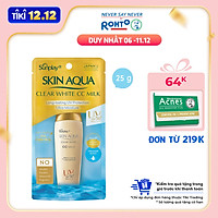 Sữa Chống Nắng Dưỡng Da Và Trang Điểm Nhẹ Sunplay Skin Aqua Clear White CC Milk SPF50+, PA++++ (25g)