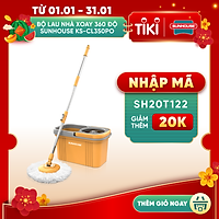 Bộ Lau Nhà Xoay 360 Độ Sunhouse Ks-Cl350PO