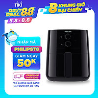 Nồi Chiên Không Dầu Philips HD9200/90 - Hàng Chính Hãng