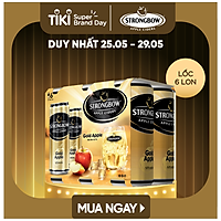 Lốc 6 Lon cao Strongbow vị Táo nguyên bản (330ml x 6 Lon)