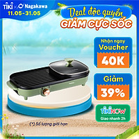 Bếp lẩu nướng điện đa năng Nagakawa NAG3104 - Hàng chính hãng