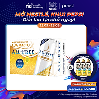 Thùng 24 Lon Nước Giải Khát Vị Lúa Mạch ALL-FREE (330ml/Lon)