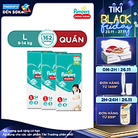Combo 3 Tã Quần Pampers Giữ Dáng Mới Gói Đại M60/L54/XXL44/XL48/XL62