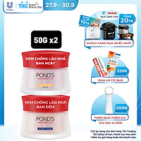 Bộ Đôi Kem Dưỡng Chống Lão Hóa Da Ngày Và Đêm Pond's Age Miracle (50g/hũ)