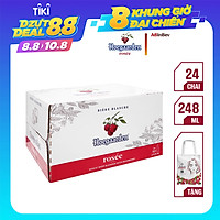 Thùng 24 Chai Bia Hoegaarden Rosée (248ml x 24 Chai)